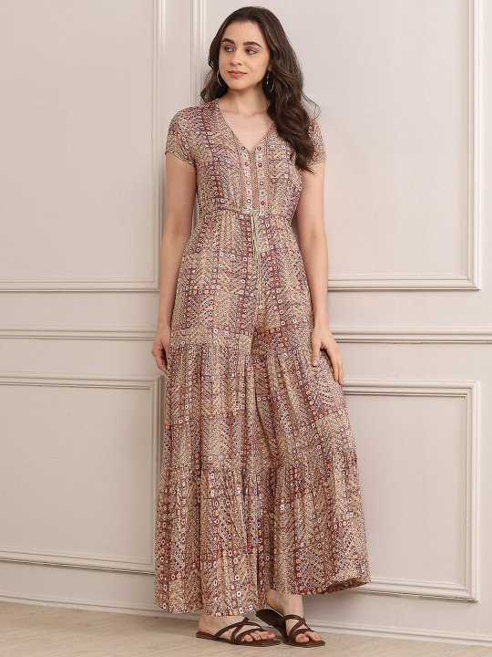 Printed Basic Jumpsuit